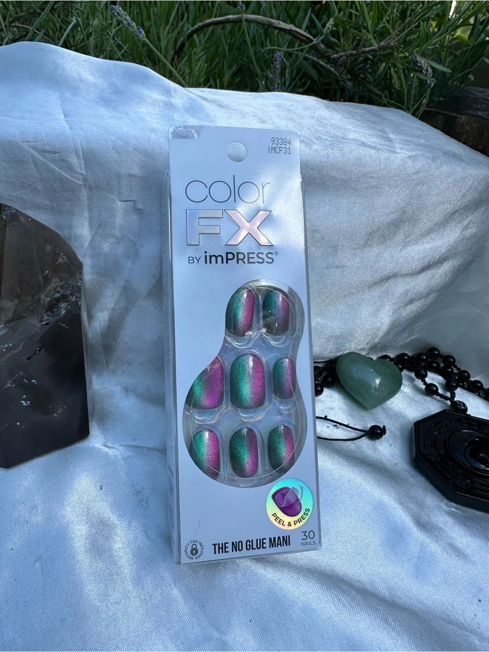 imPRESS Color FX Iridescent Green & Purple Press-On Nails